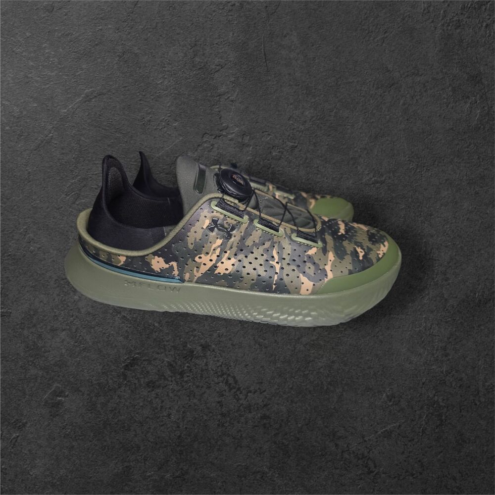 Under Armour SlipSpeed Camo BOA Training Sneakers Convertible Heel Gym Athletic